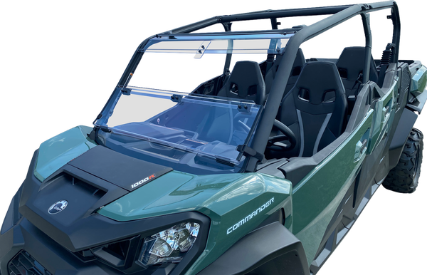 Deluxe Full Folding Windshield Clear -5