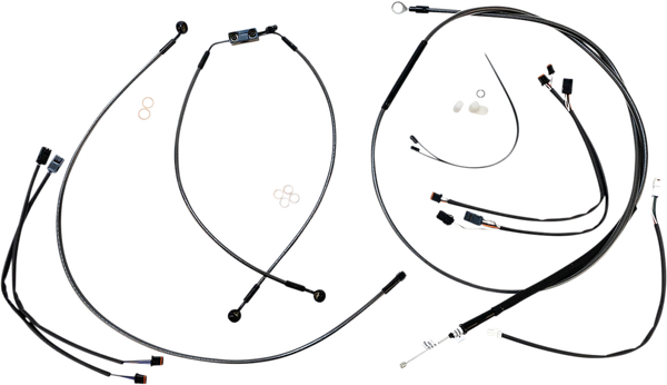 Black Pearl Designer Handlebar Installation Kit Black, 1, nordicamoto.ro