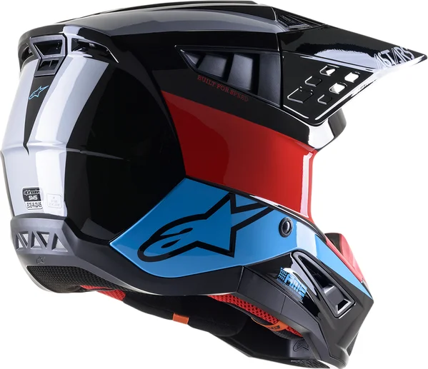 Casca Alpinestars Supertech M5 Bond Black/Cyan/Red M, 1, nordicamoto.ro