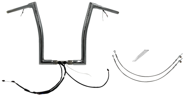 Plug & Play Ez Install 1-1/2(r) Flat Top Handlebar Kit Silver, 1, nordicamoto.ro