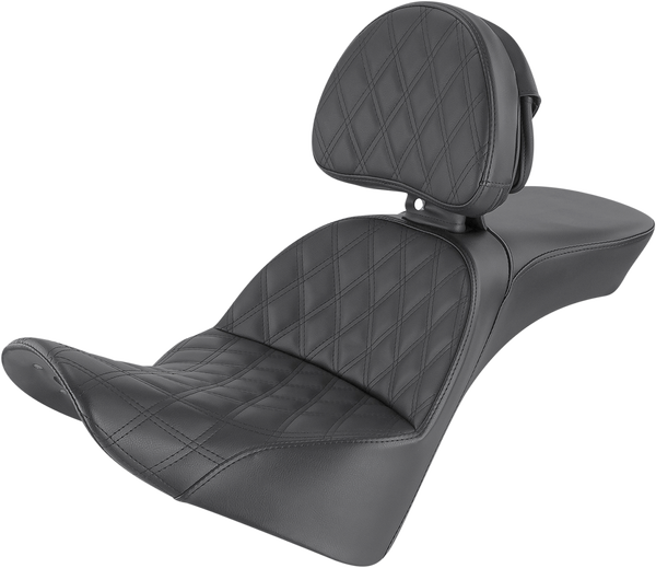 Explorer Lattice Stitch Seat Black, 1, nordicamoto.ro