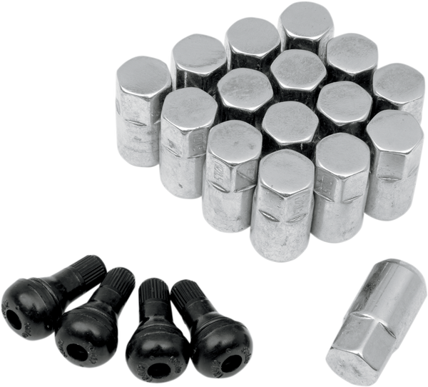 Atv-utv Wheel Lugnut Silver 