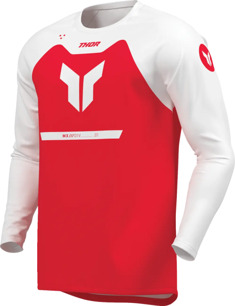 Youth Ridemode Menace Jersey Red, White S, 7, nordicamoto.ro