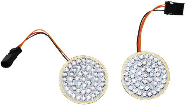 Front Dynamic Ringz Led Turn Signal Insert Amber, White, 1, nordicamoto.ro