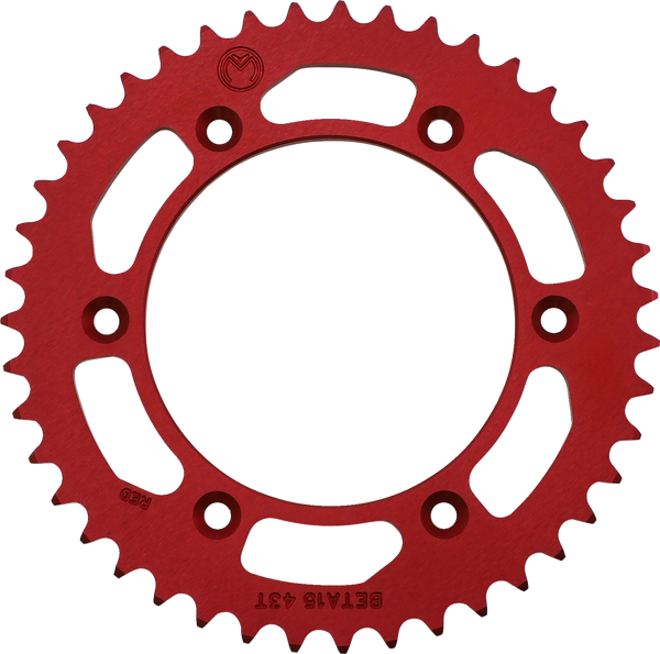 Rear Aluminum Sprocket Red, 1, nordicamoto.ro