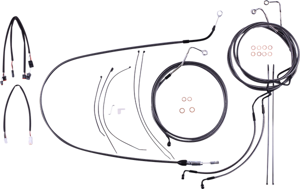 Karbonfibr Designer Handlebar Installation Kit Silver, 1, nordicamoto.ro