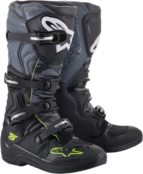 Cizme Alpinestars Tech 5 Black/Gray/Yellow Fluo-1
