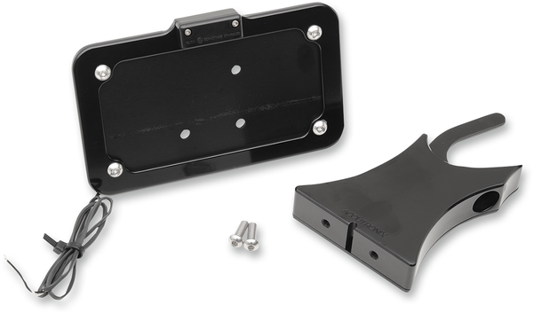 Side-mount License Plate White, 1, nordicamoto.ro