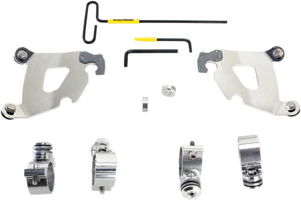 Cafe Fairing Trigger-lock Hardware Kit Polished, 1, nordicamoto.ro