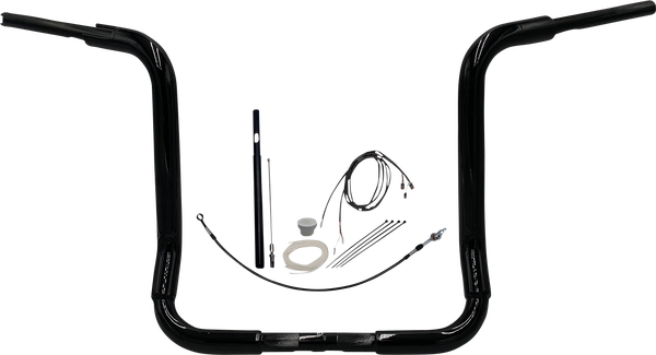 1-1/2(r) Ez Install Rounded Top Handlebar Kit Black, 2, nordicamoto.ro