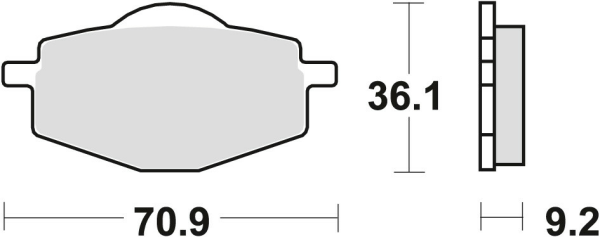 Placute frana fata/spate TRW Sinterizate Yamaha TDR 50 '88-'02/DT 80 '85-'97/DT 125 '82-'06/TDR 125 '93-'02/XT 350 '85-'95/XT 500 '76-'81/XT 600 '87-'03/XTZ 660 '91-'95