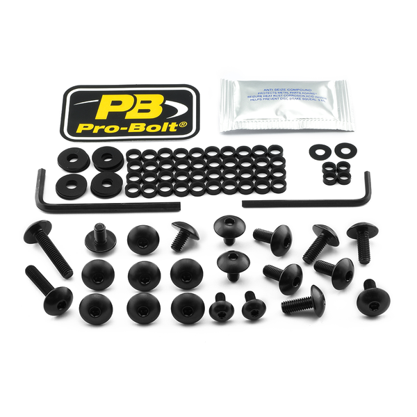 Fairing Bolt Kit For Kawasaki Black, 1, nordicamoto.ro