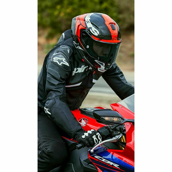 Casca integrala sport ALPINESTARS SUPERTECH R10 CARBON ELEMENT Negru/Rosu/Alb-0
