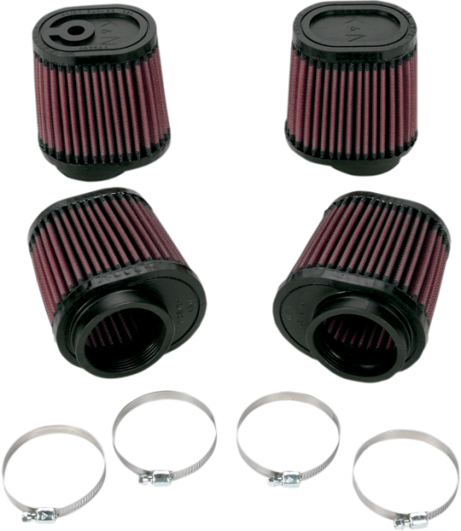 Clamp-on Air Filter Black, Red, 1, nordicamoto.ro