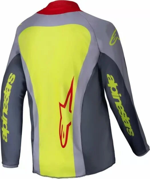 Tricou Copii Alpinestars Racer Melt Gray/Red L, 2, nordicamoto.ro