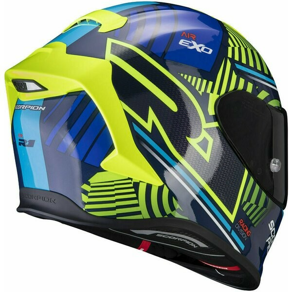 Casca Integrala Scorpion EXO R1 Air Victory Blue/Yellow Fluo-1