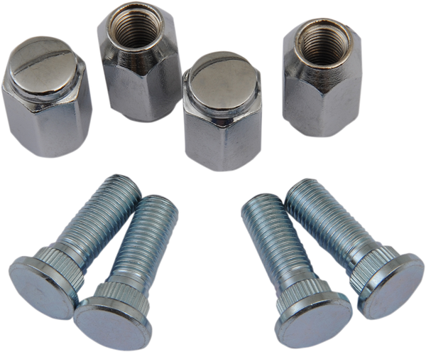 Wheel Stud/nut Kit Silver, 1, nordicamoto.ro