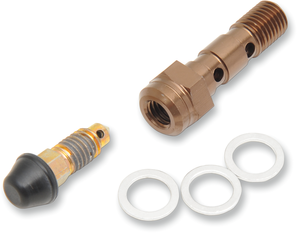 Aluminum Banjo Bolt Gold, Anodized, 1, nordicamoto.ro