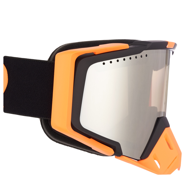 AMOQ Aster Snow Goggles Black-Orange Silver Mirror-1