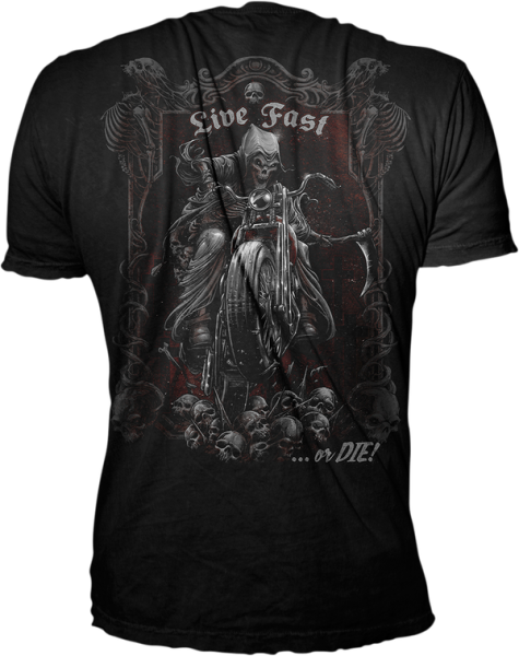 Live Fast Or Die Reaper T-shirt Black 3XL, 3, nordicamoto.ro