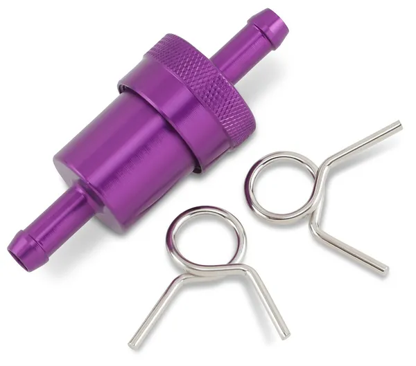 Anodized Aluminum Fuel Filter Purple-0