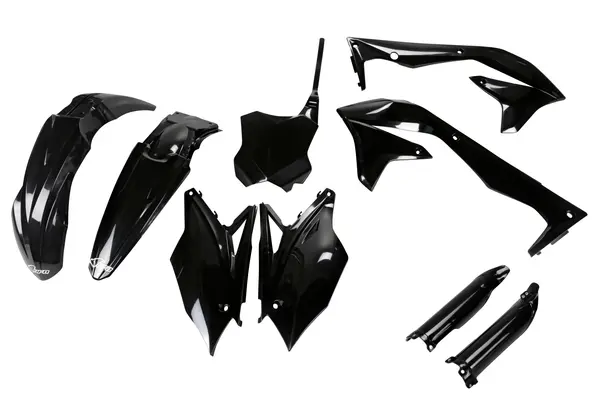 Set complet de piese de schimb din plastic pentru caroserie, negru, 1, nordicamoto.ro