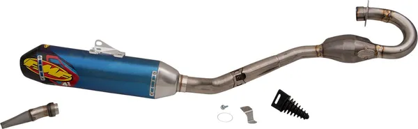 Factory 4.1 Rct Exhaust System Anodized Blue-1