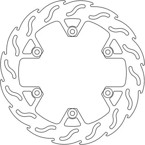 Seria Flame cu rotor fix, argintiu, oțel inoxidabil, 1, nordicamoto.ro