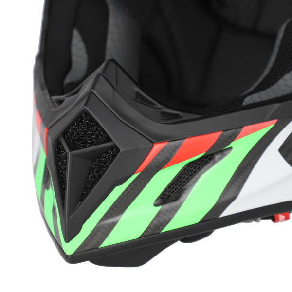 Casca Acerbis Steel Carbon 22-06 Verde/Rosu XXL-1