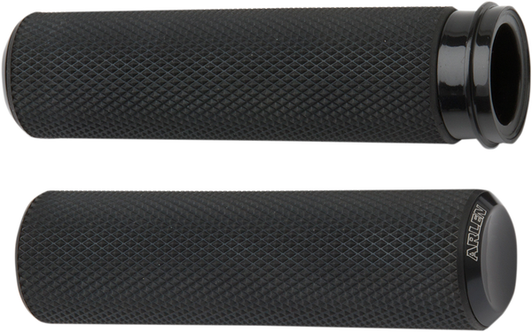 Fusion Knurled Grips Black, 2, nordicamoto.ro