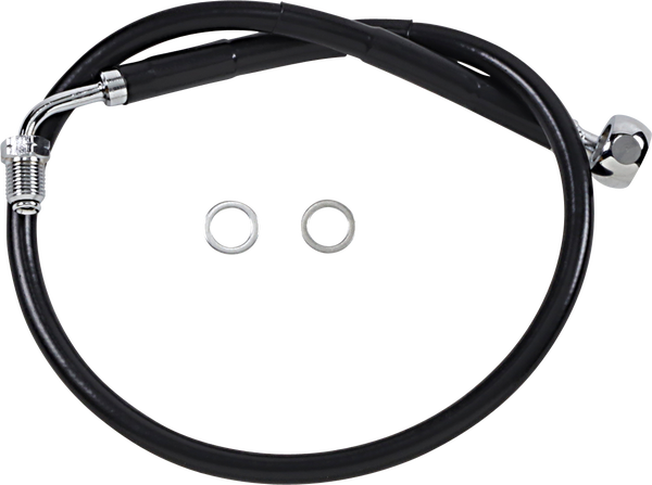 Stainless Steel Brake Line Kit Black, Vinyl Coated, 1, nordicamoto.ro