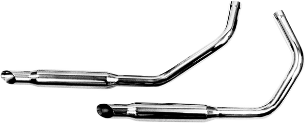Staggered Dual Exhaust System Chrome, 1, nordicamoto.ro