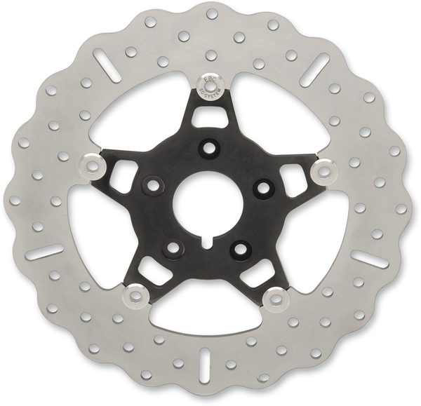 Fsd Series Stainless Steel Front Brake Rotor For Big Twins Black, Chrome, 1, nordicamoto.ro