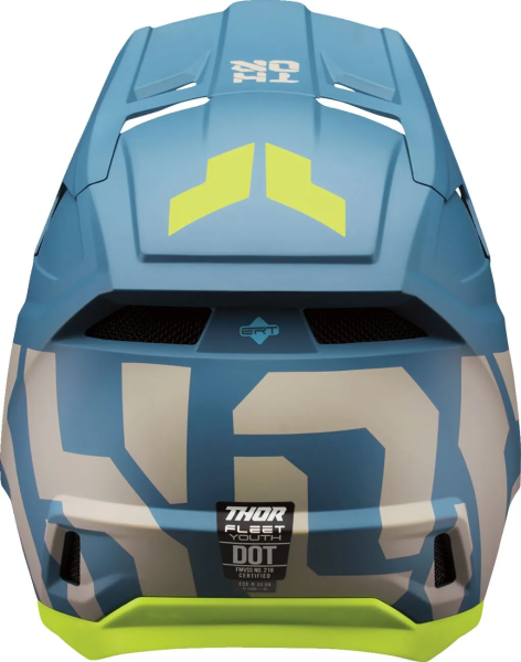 THOR Youth Fleet Forge Helmet Yellow, Blue -3