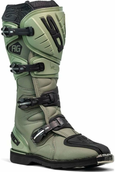 Cizme Sidi MX/Enduro Agueda Army/Black-0