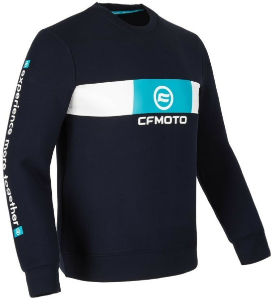 BLUZĂ SPORT CASUAL CFMOTO EXPERIENCE MORE TOGETHER – NEGRU/ALBASTRU, 1, nordicamoto.ro