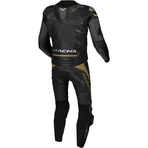 Combinezon de piele 2 piese MACNA TRONNIQ Negru 48, 4, nordicamoto.ro