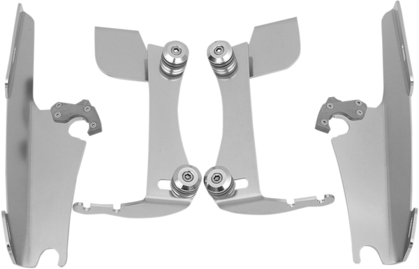 Fats/slim Windshield Trigger-lock Complete Mount Kit Polished, 1, nordicamoto.ro