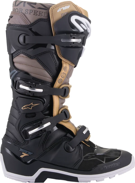 Cizme Alpinestars Tech 7 Enduro Drystar Black/Gold/Gray-5