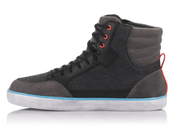 Cizme Alpinestars Primer J-6 Waterproof Canvas Black Anthrcite Light Blue-5