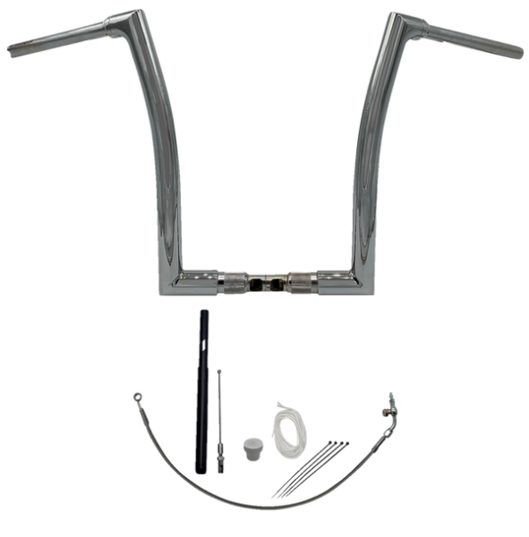 1-1/2(r) Ez Install Flat Top Handlebar Kit Silver, 2, nordicamoto.ro