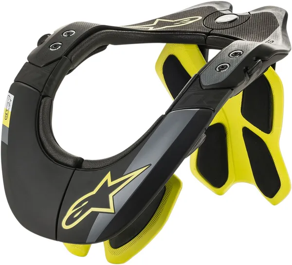 Proteție Gât Alpinestar BNS Tech-2 Black Yello Fluo-2