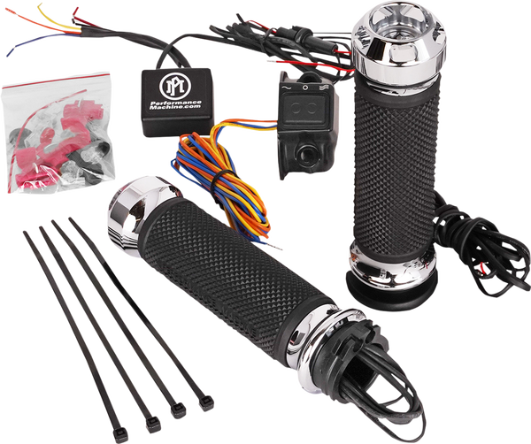 Apex Heated Grips Silver, 1, nordicamoto.ro
