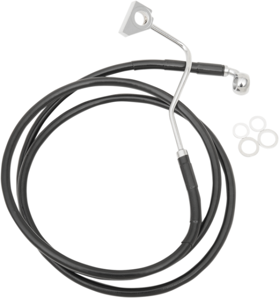 Stainless Steel Brake Line Kit Black, 1, nordicamoto.ro
