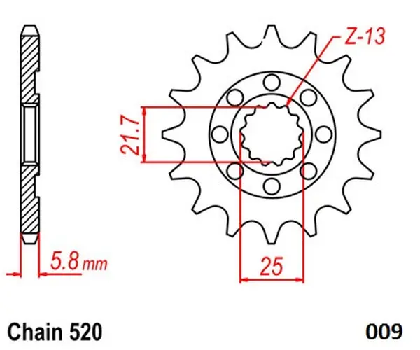 Steel Ultralight Front Sprocket Natural-1