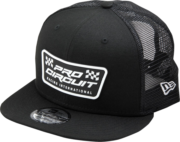 Checkered Flag Patch New Era Hat Black 