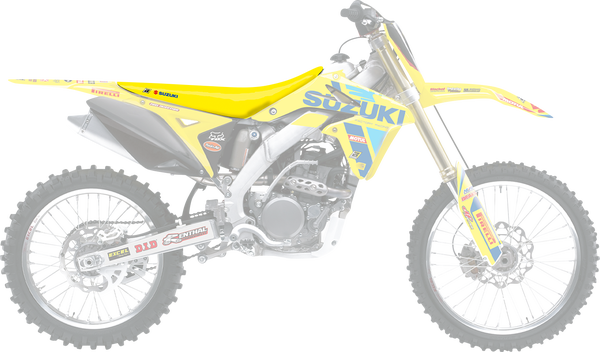 Replica Team Seat Cover Yellow, 2, nordicamoto.ro