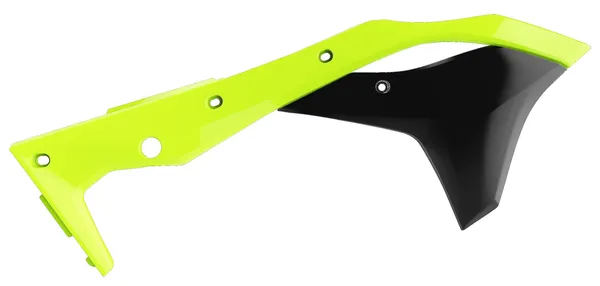 Radiator Covers For Kawasaki Black, Yellow-0