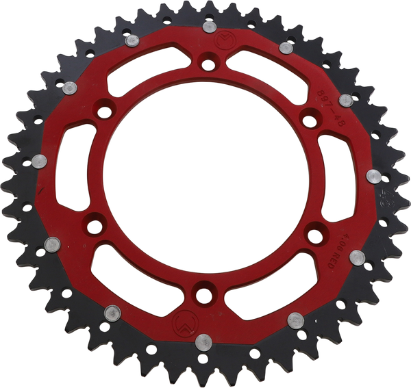 MOOSE RACING Pinion dublu roșu, 1, nordicamoto.ro