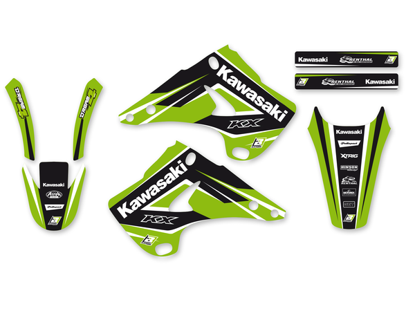 Dream 4 Graphics Kit Black, Green, White, 2, nordicamoto.ro